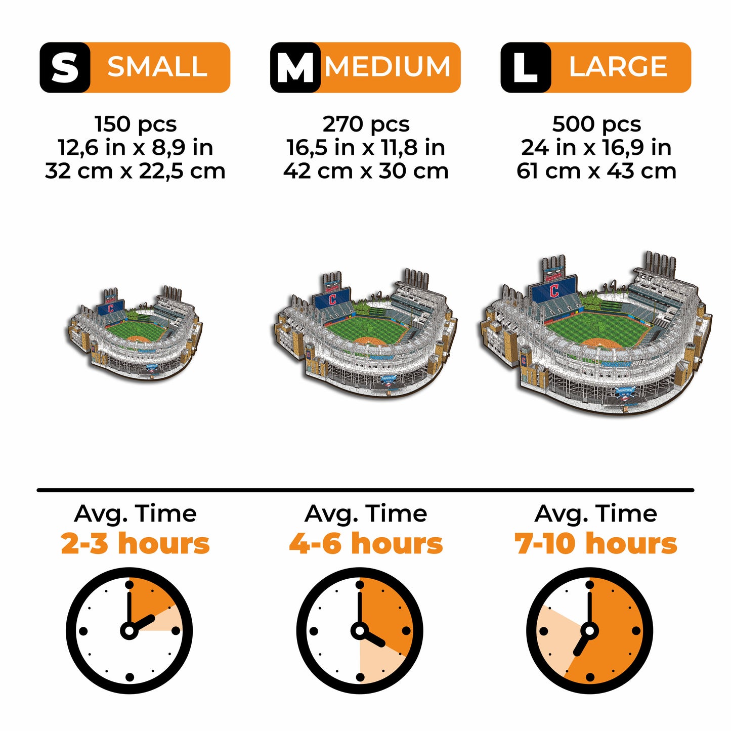 Cleveland Guardians™ Progressive Field Wooden Puzzle