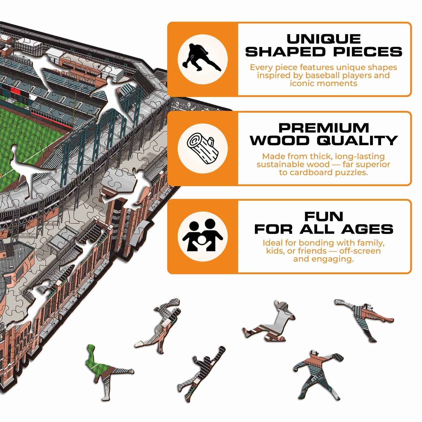 Colorado Rockies™ Coors Field Wooden Puzzle