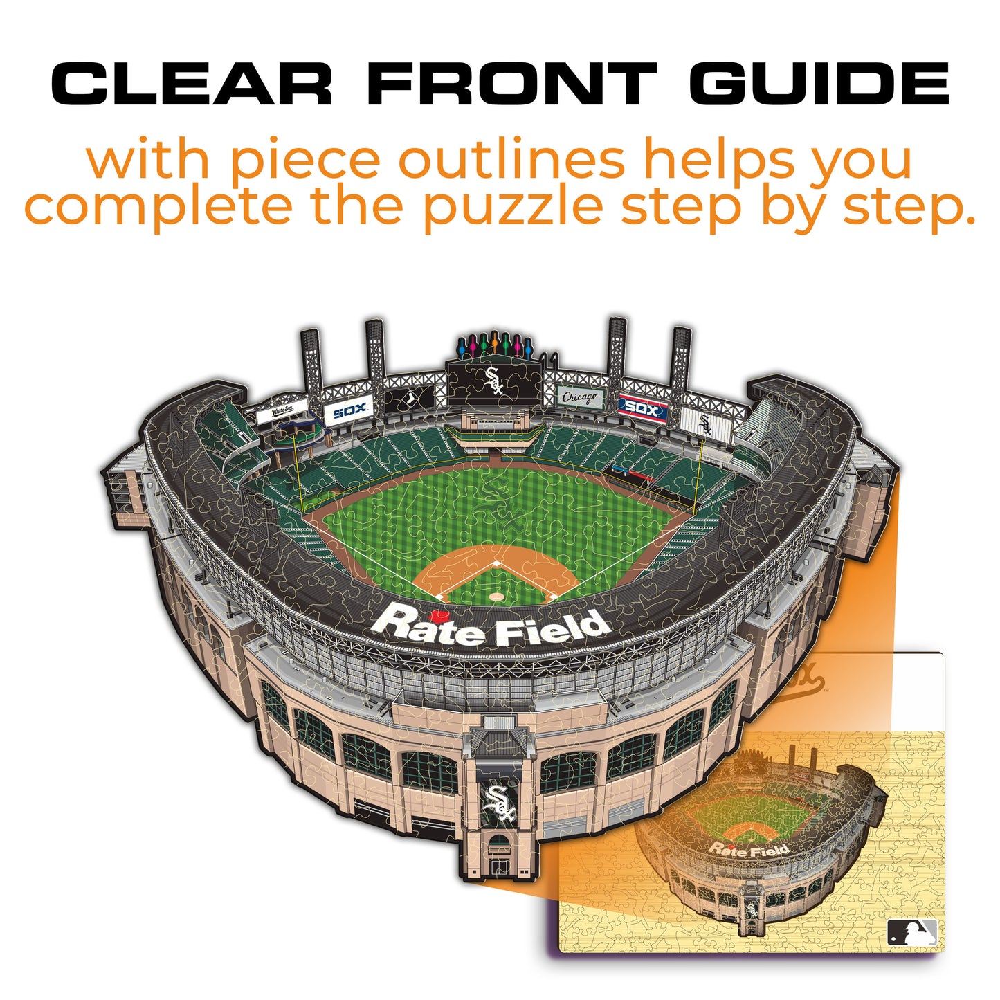 Chicago White Sox™ Rate Field Wooden Puzzle