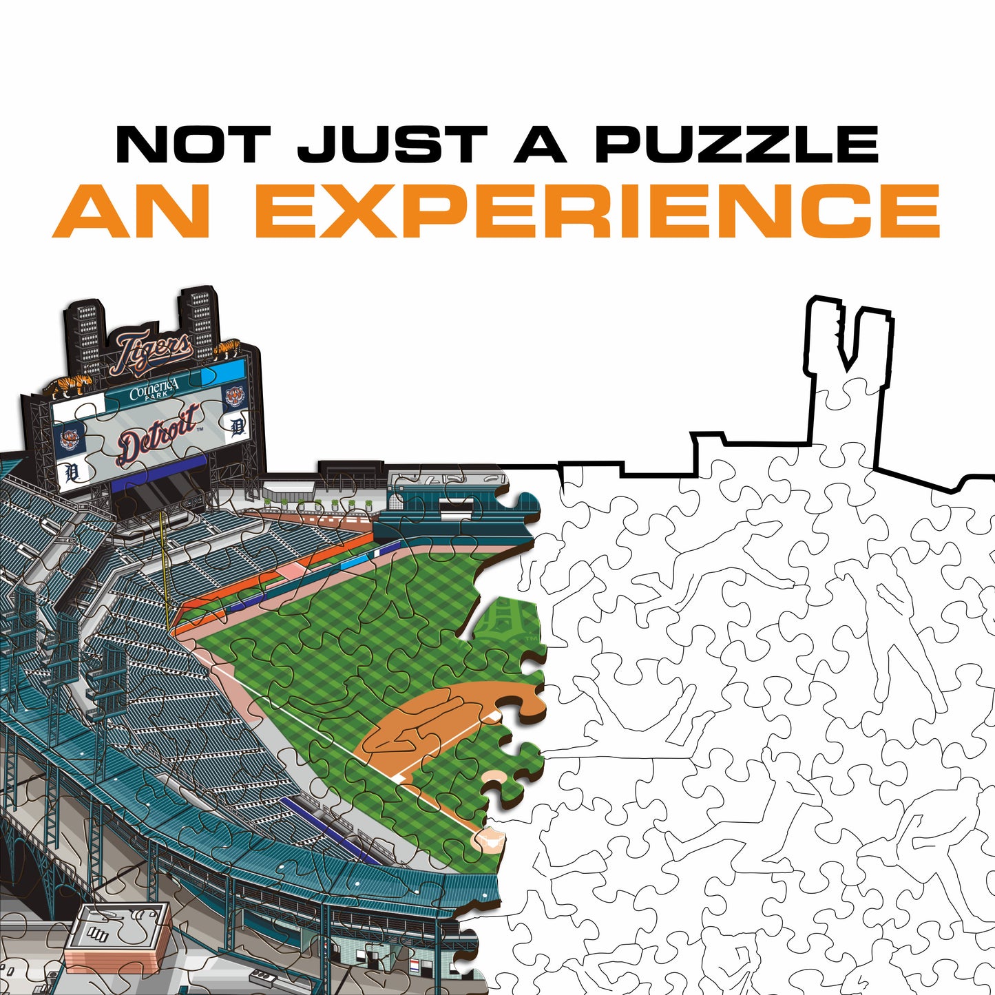 Detroit Tigers™ Comerica Park Wooden Puzzle