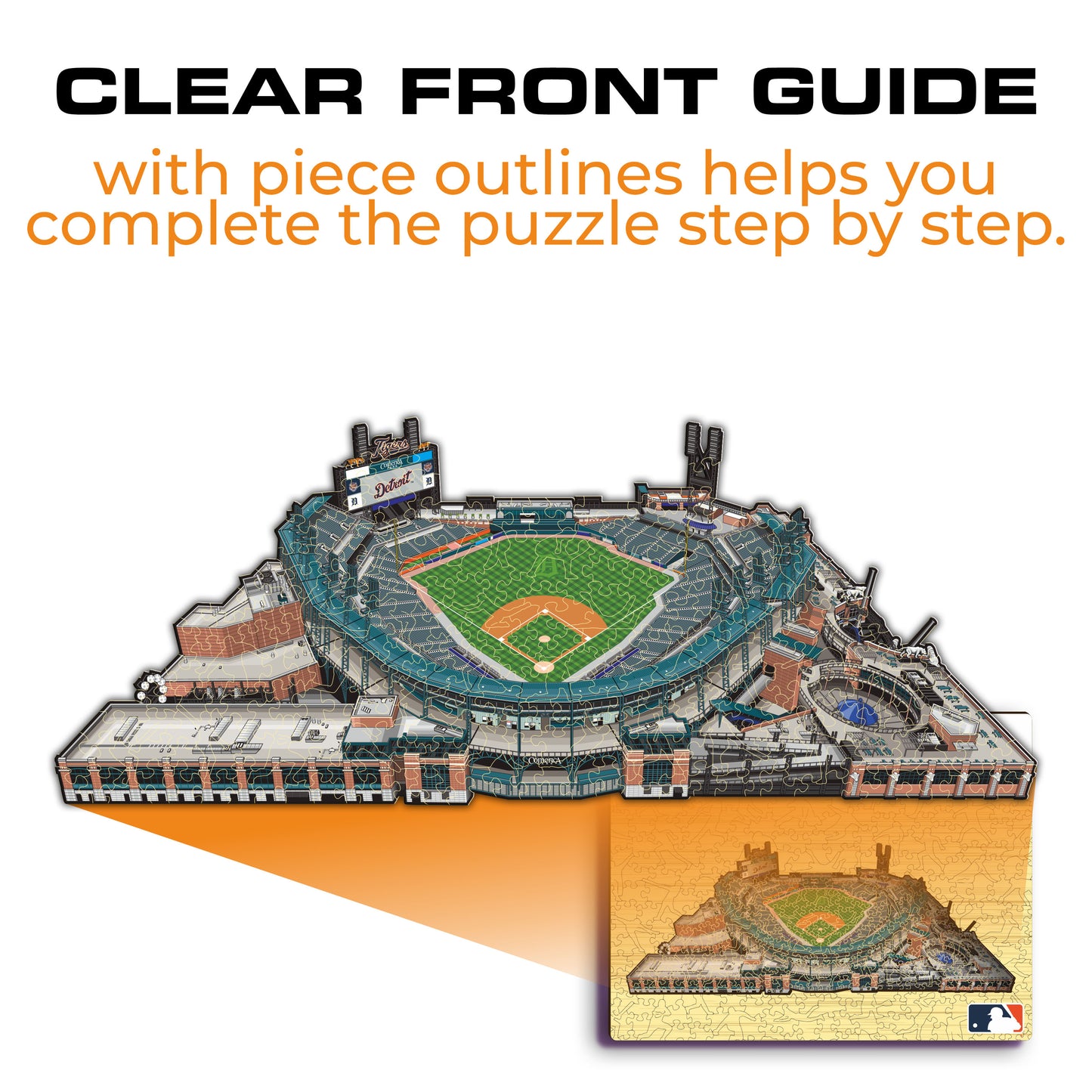 Detroit Tigers™ Comerica Park Wooden Puzzle