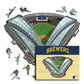 Milwaukee Brewers™ American Family Field Wooden Puzzle