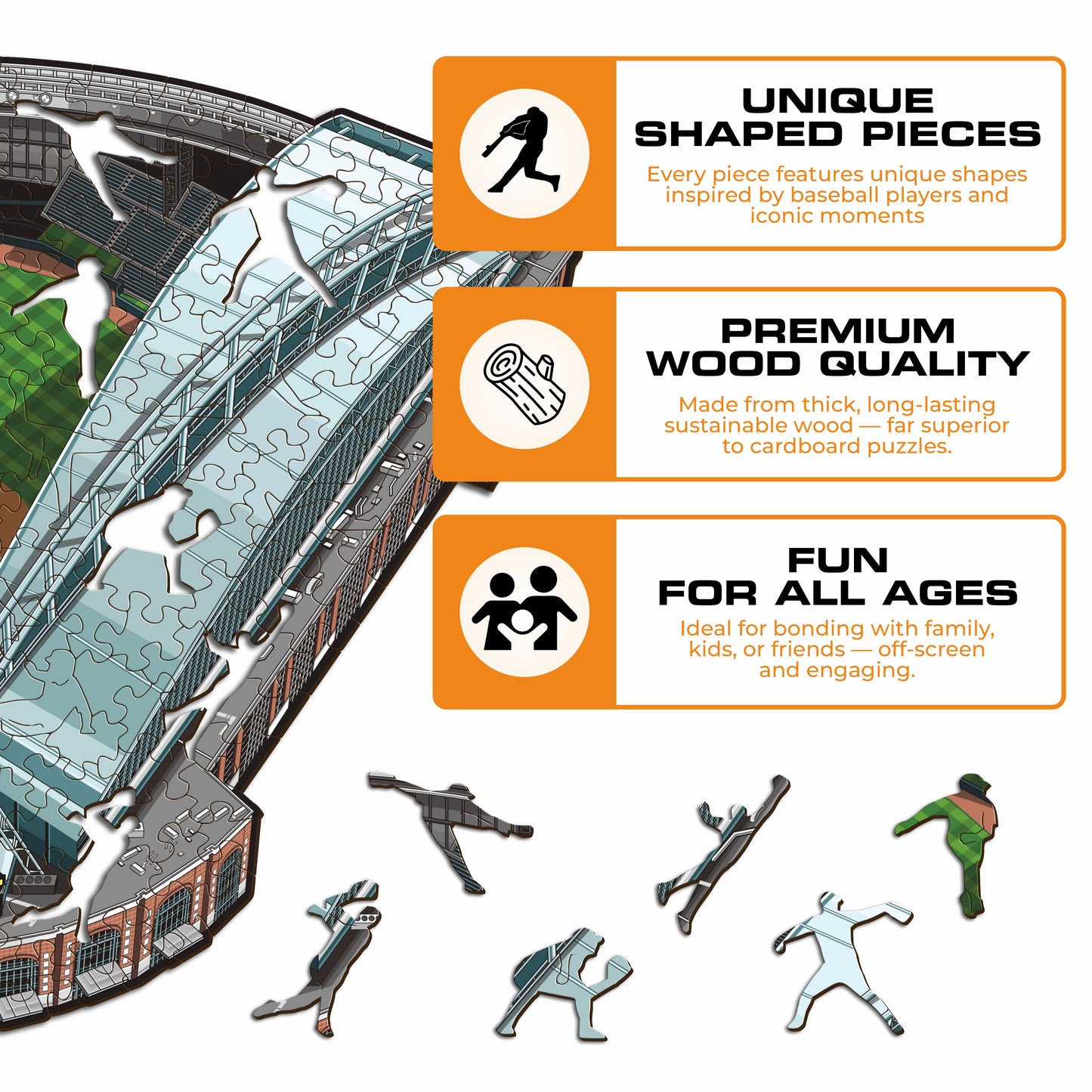 Milwaukee Brewers™ American Family Field Wooden Puzzle