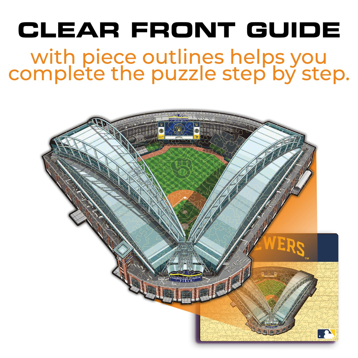 Milwaukee Brewers™ American Family Field Wooden Puzzle