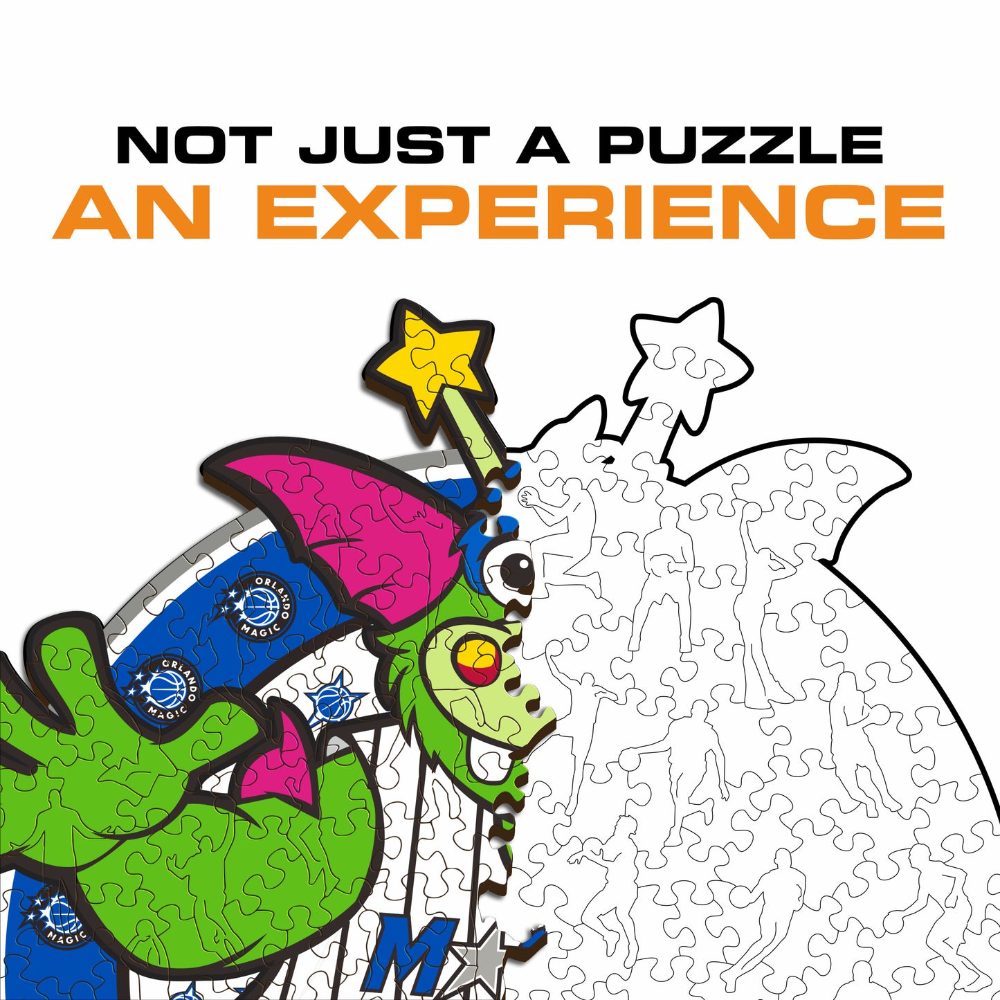 Orlando Magic™ Mascot - Wooden Puzzle