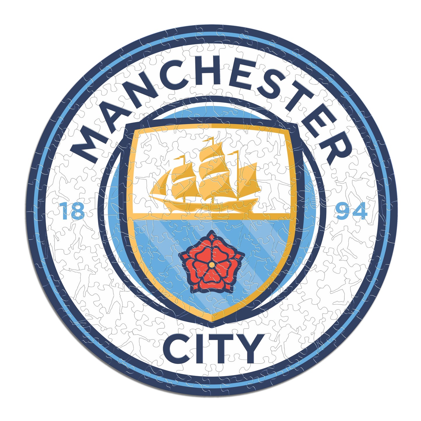 2 PACK Manchester City FC® Wooden Puzzle + Phone Case