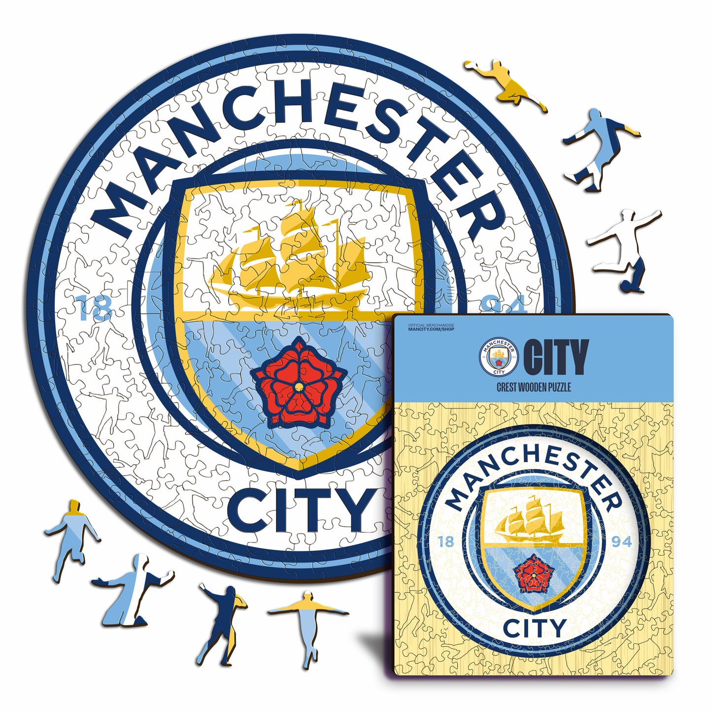 Manchester City FC® Logo - Wooden Puzzle