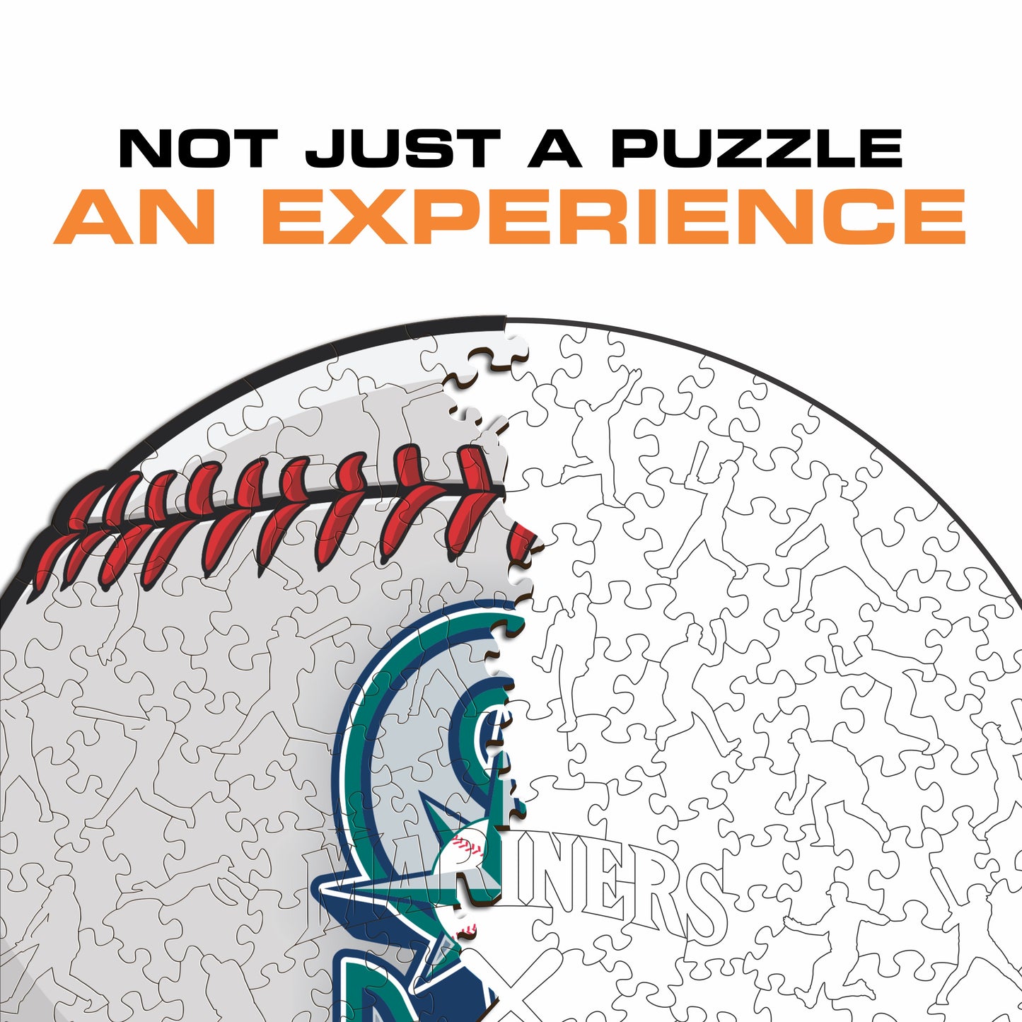 Seattle Mariners™ - Quebra-cabeça de madeira 
