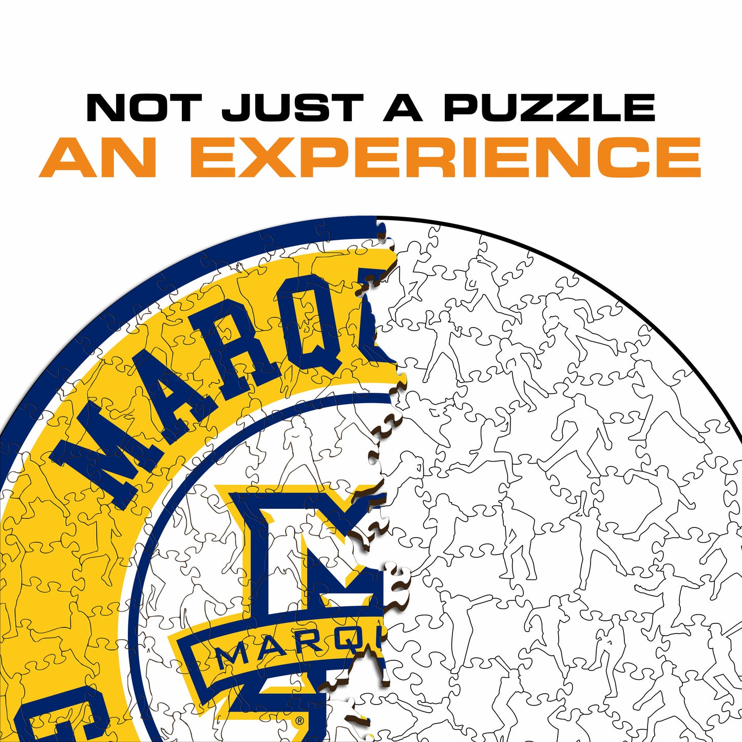 Marquette Golden Eagles Logo Wooden Puzzle