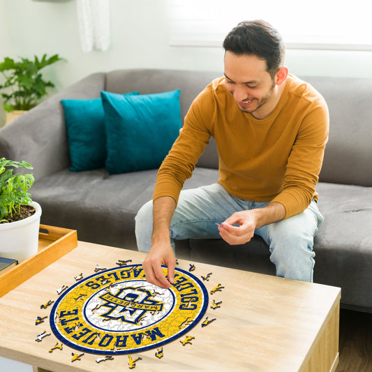 Marquette Golden Eagles Logo Wooden Puzzle