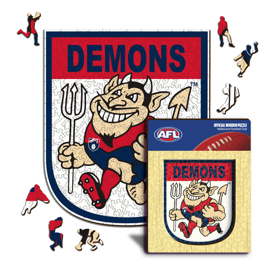 Melbourne FC Retro Mascot - Wooden Puzzle