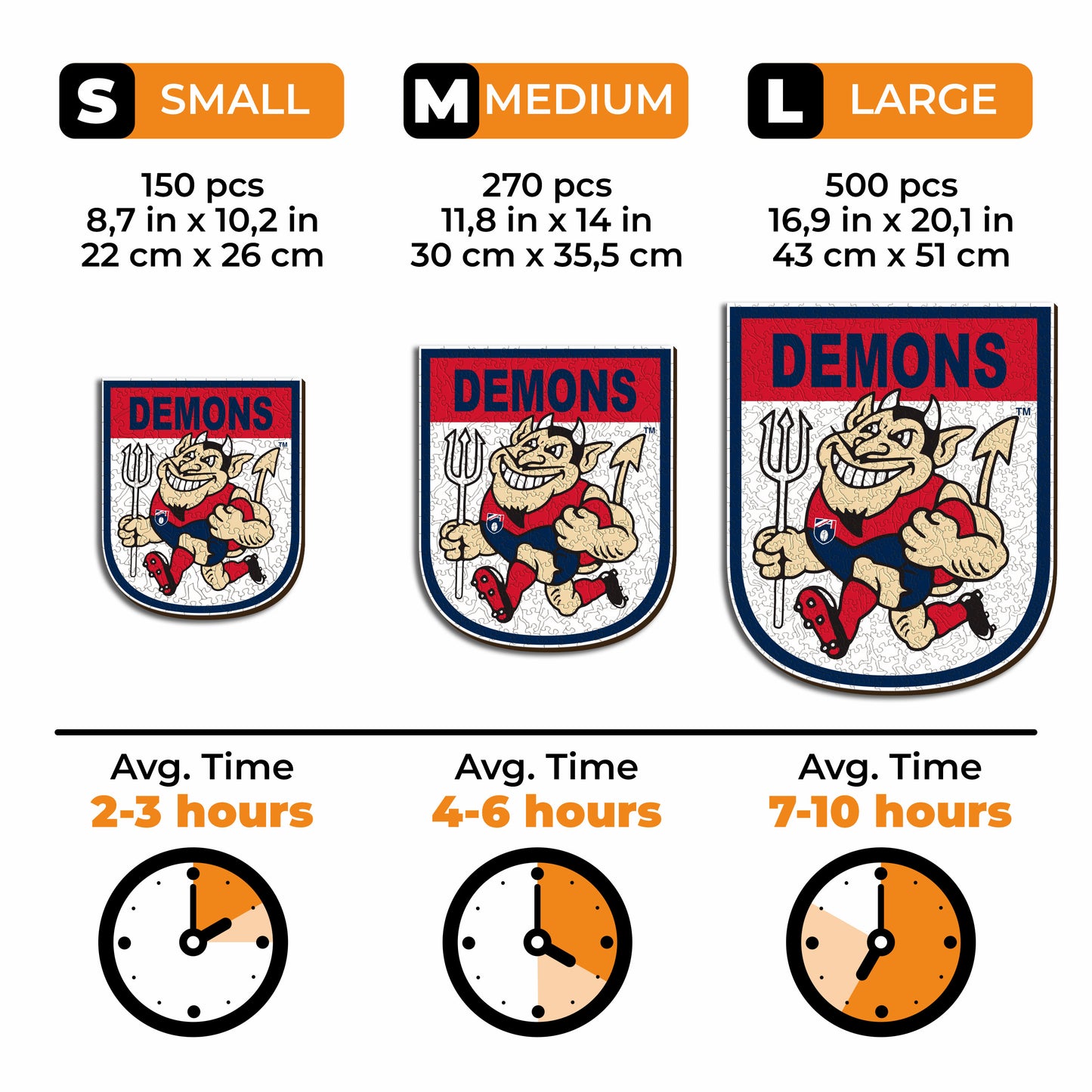Melbourne FC Retro Mascot - Wooden Puzzle