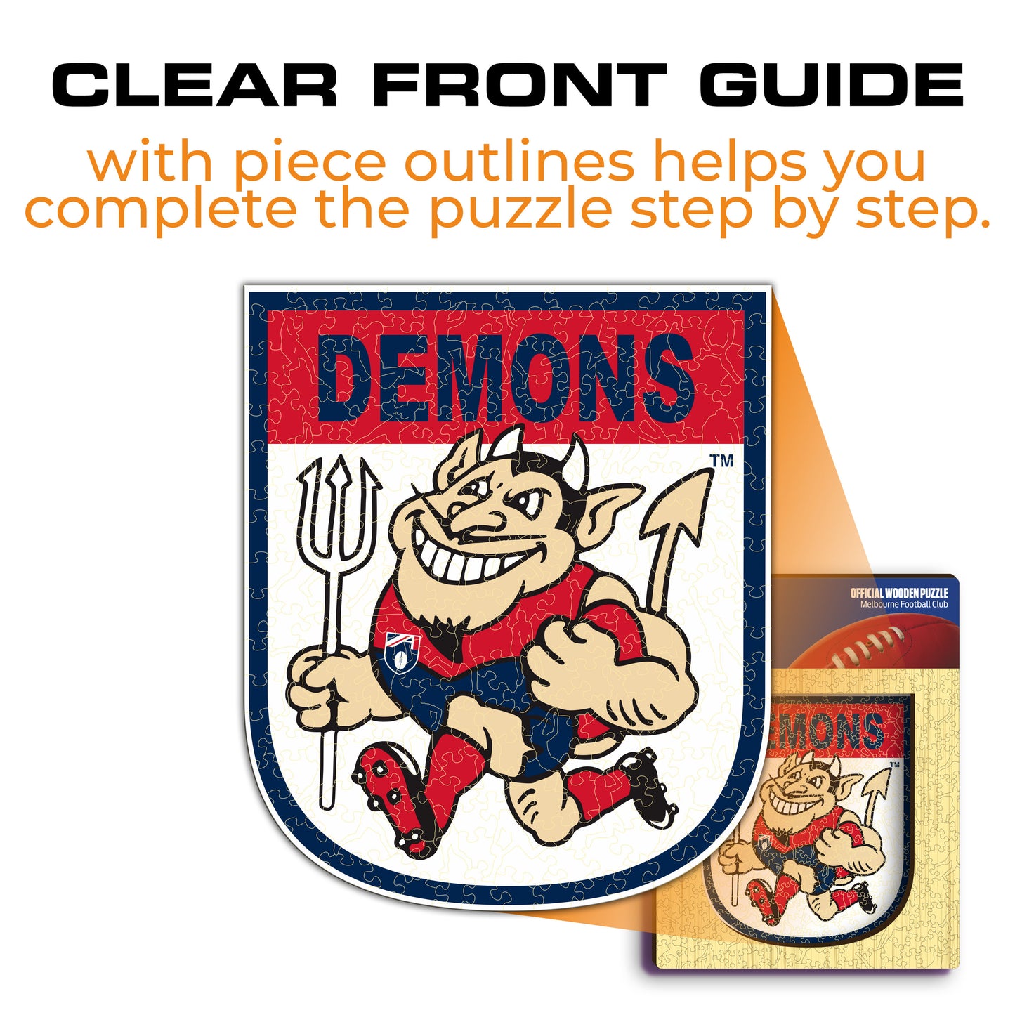 Melbourne FC Retro Mascot - Wooden Puzzle