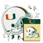 University of Miami Helmet - Wooden Puzzle