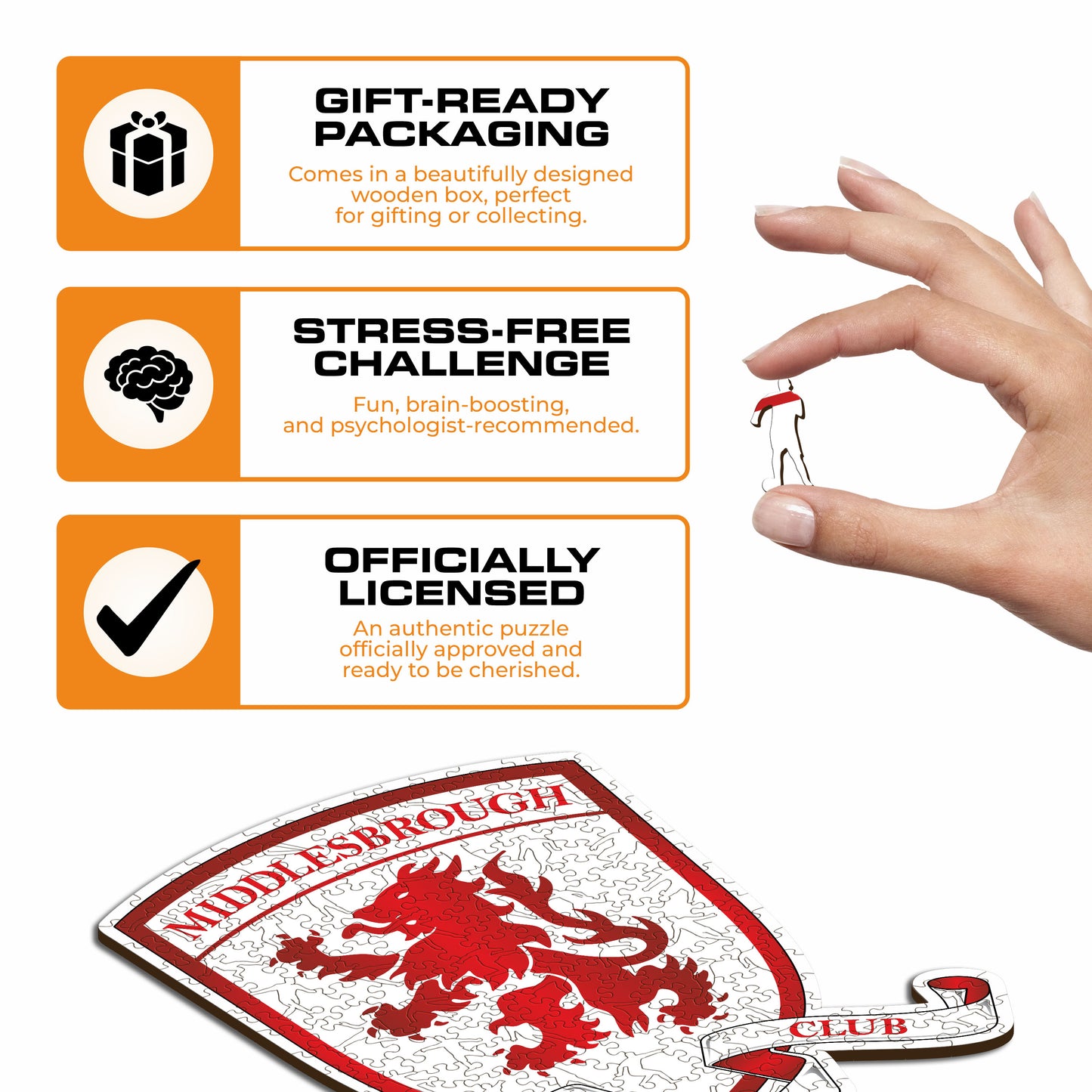 Middlesbrough FC® Logo - Wooden Puzzle