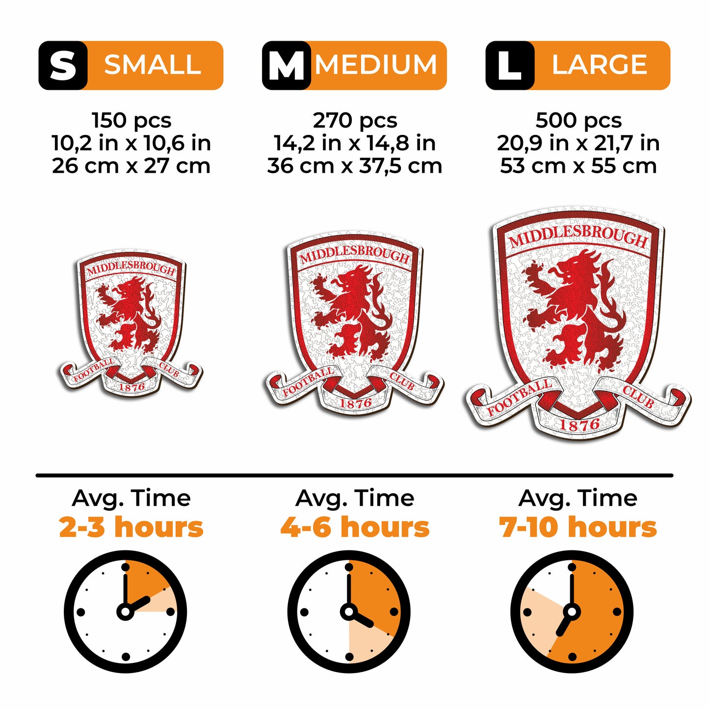 Middlesbrough FC® Logo - Wooden Puzzle