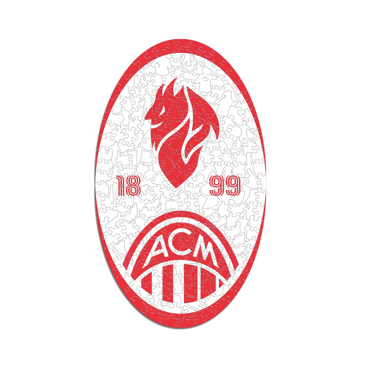 AC Milan® Retro Logo - Wooden Puzzle