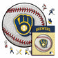 Milwaukee Brewers™ Baseball Wooden Puzzle