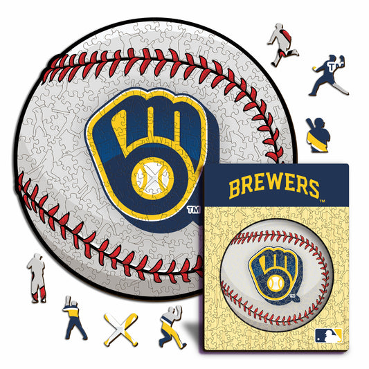 Milwaukee Brewers™ Baseball Wooden Puzzle