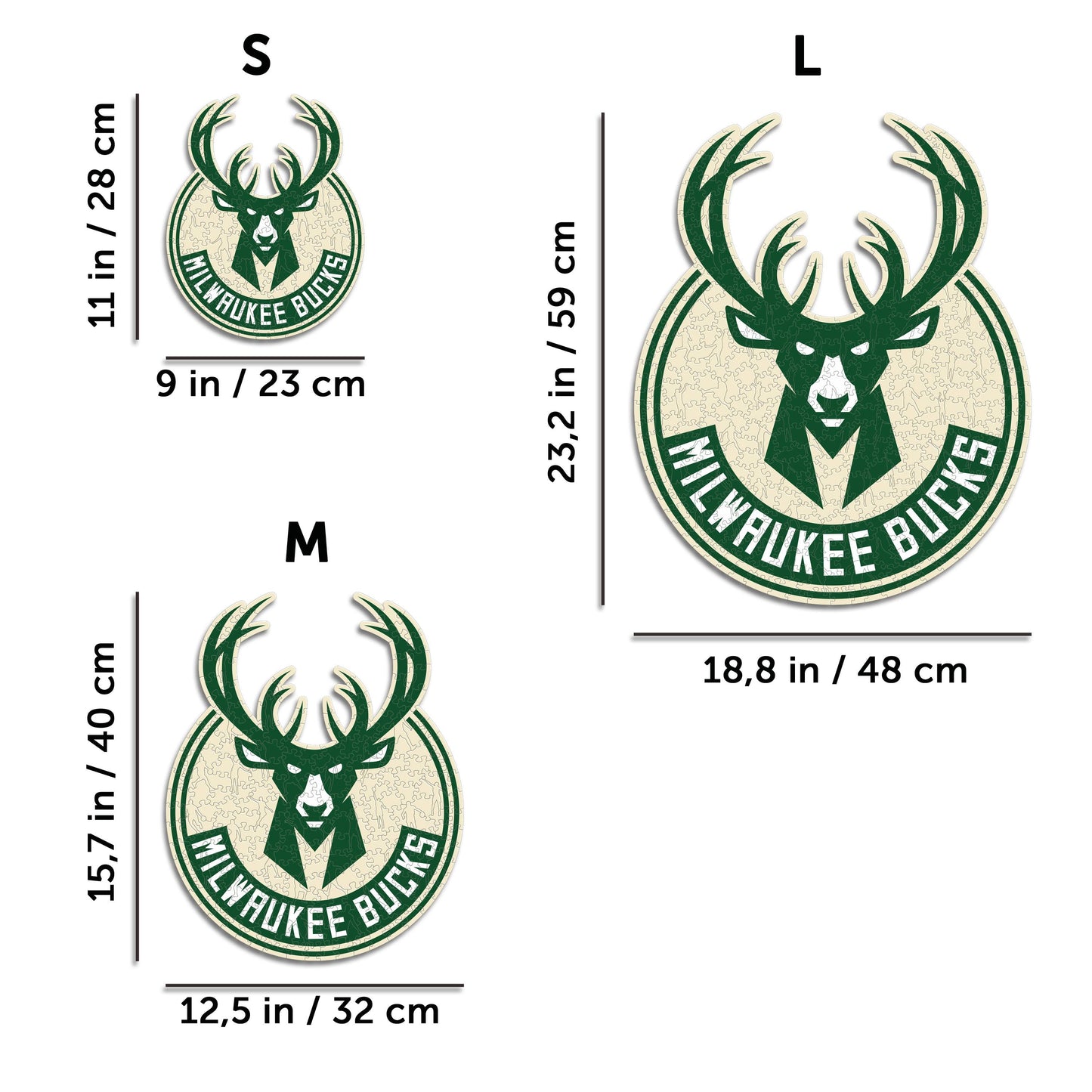 Milwaukee Bucks™ - Wooden Puzzle