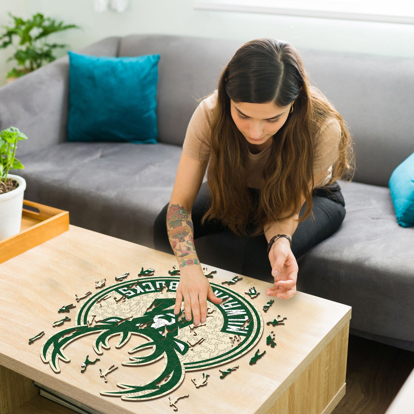 Milwaukee Bucks™ - Wooden Puzzle