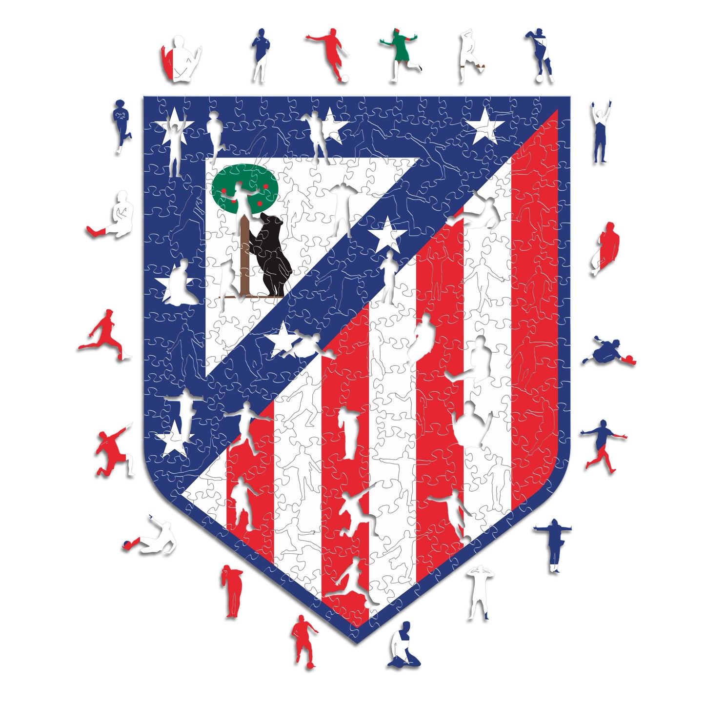 Atlético de Madrid® Logo - Wooden Puzzle