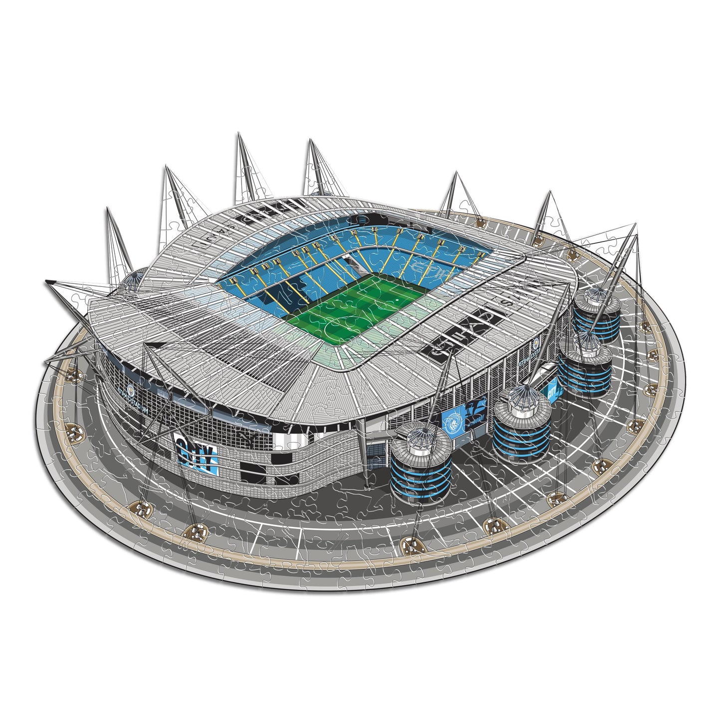 Man City FC® Etihad Stadium - Wooden Puzzle