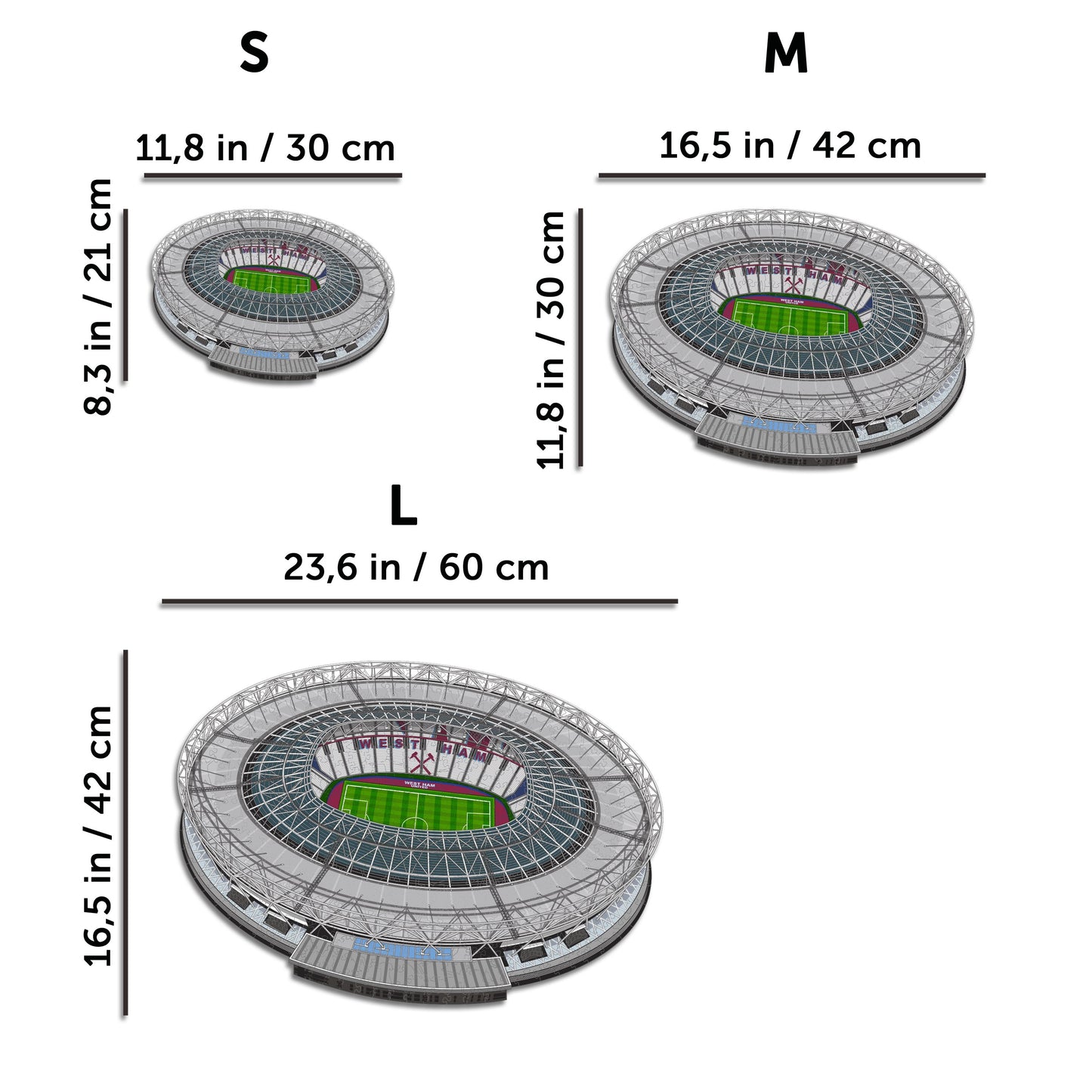 West Ham United FC® Stadium - Wooden Puzzle