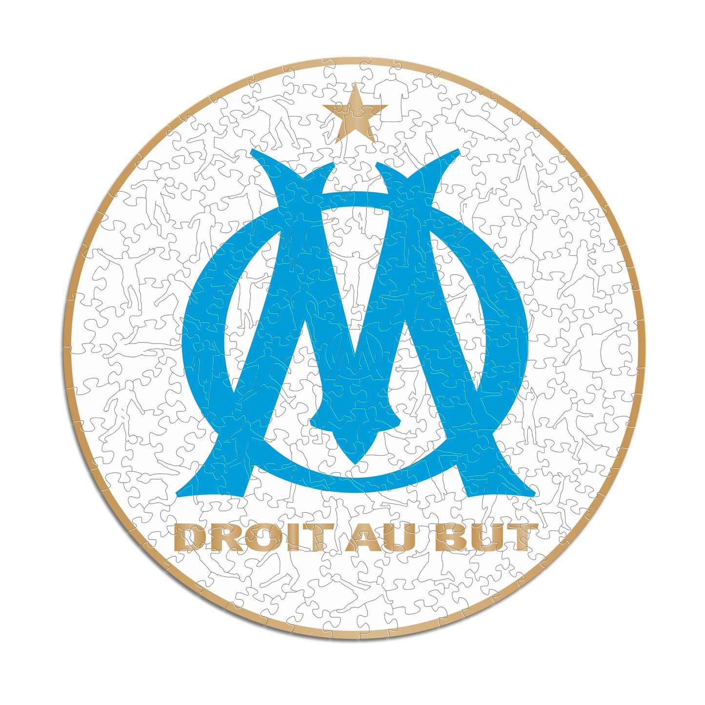 Olympique de Marseille® 標誌 - 官方木製拼圖