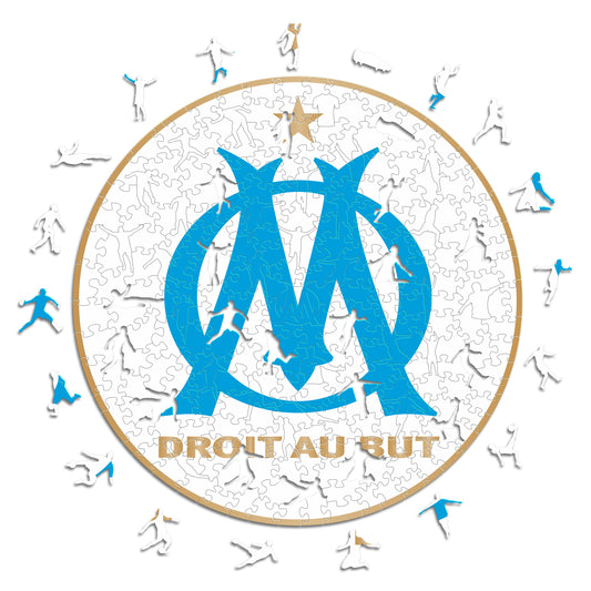 Olympique de Marseille® Logo - Wooden Puzzle