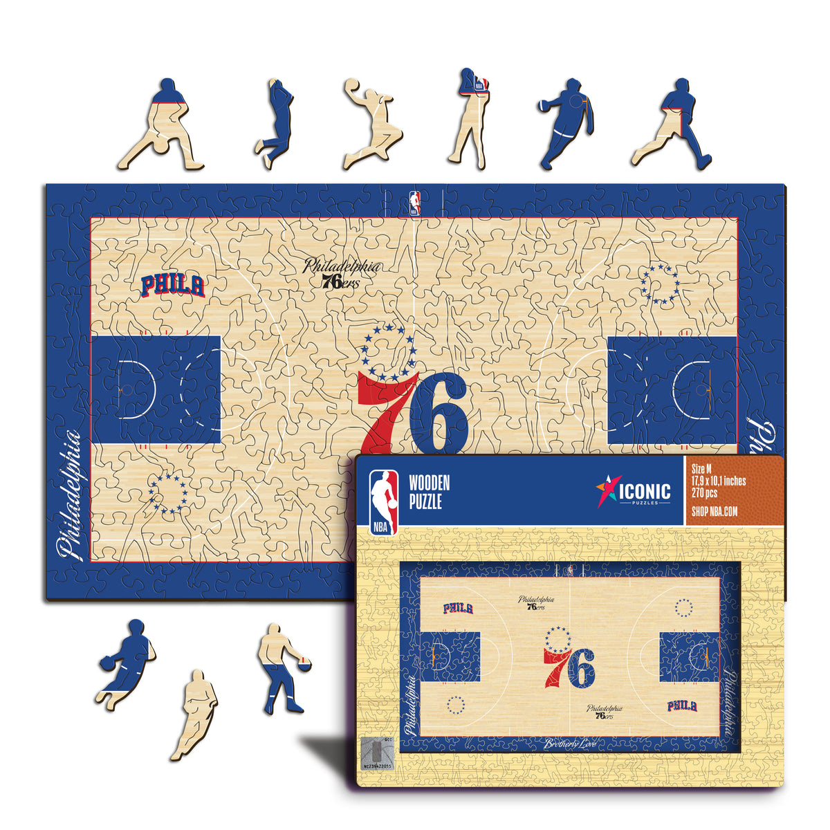 Philadelphia 76ers™ Court Wooden Puzzle
