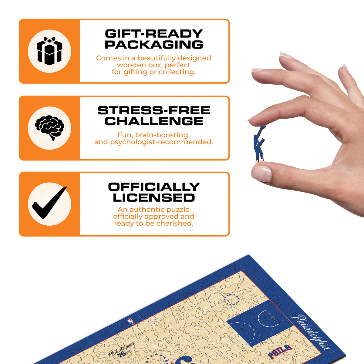 Philadelphia 76ers™ Court Wooden Puzzle