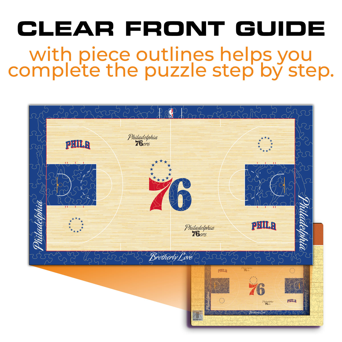 Philadelphia 76ers™ Court Wooden Puzzle
