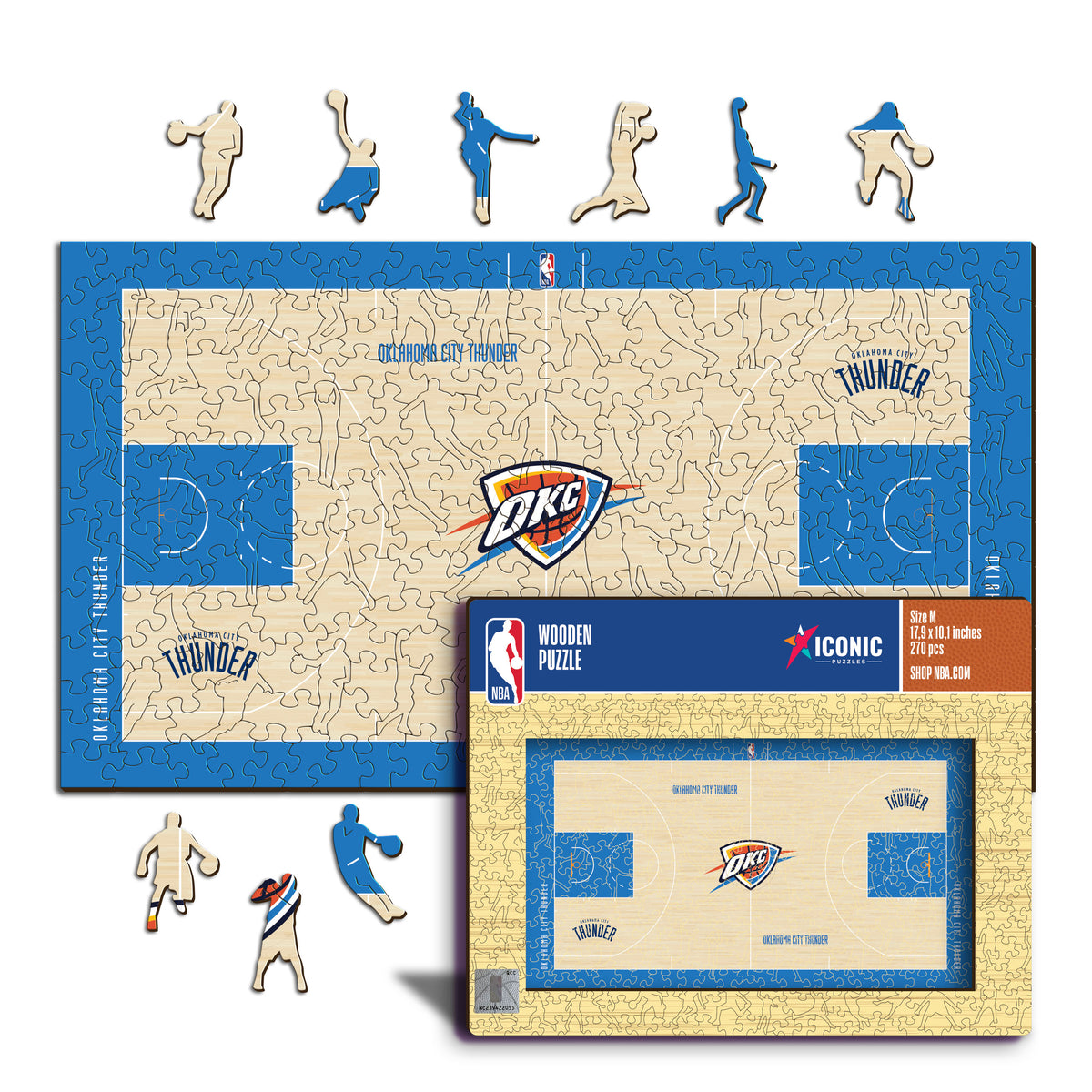 Oklahoma City Thunder™ Court Wooden Puzzle