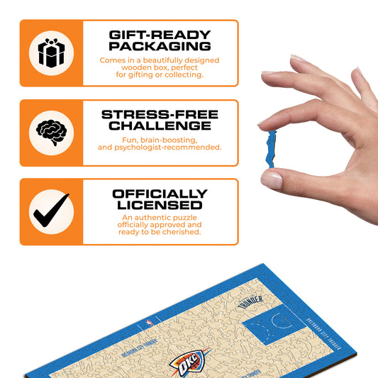 Oklahoma City Thunder™ Court Wooden Puzzle