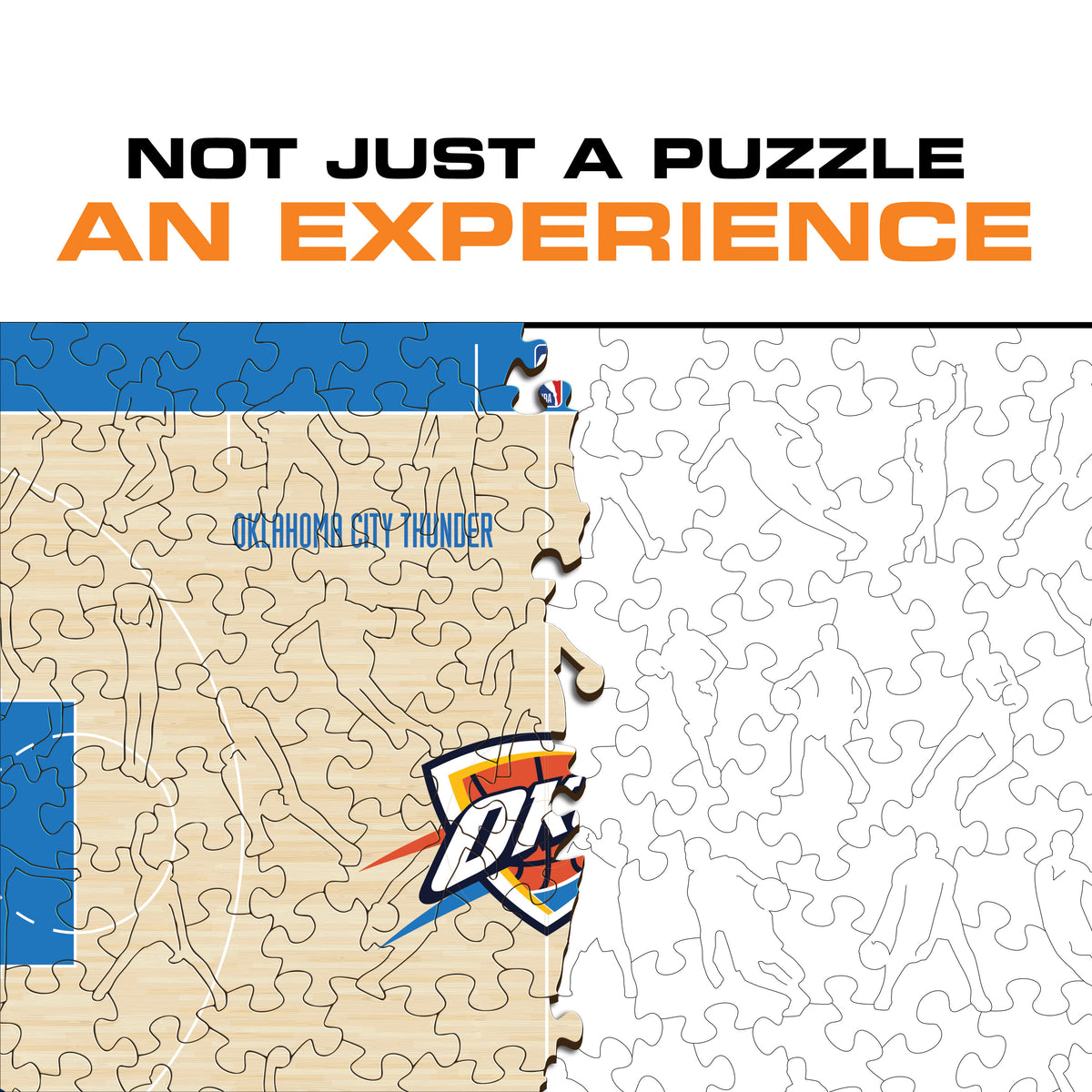 Oklahoma City Thunder™ Court Wooden Puzzle