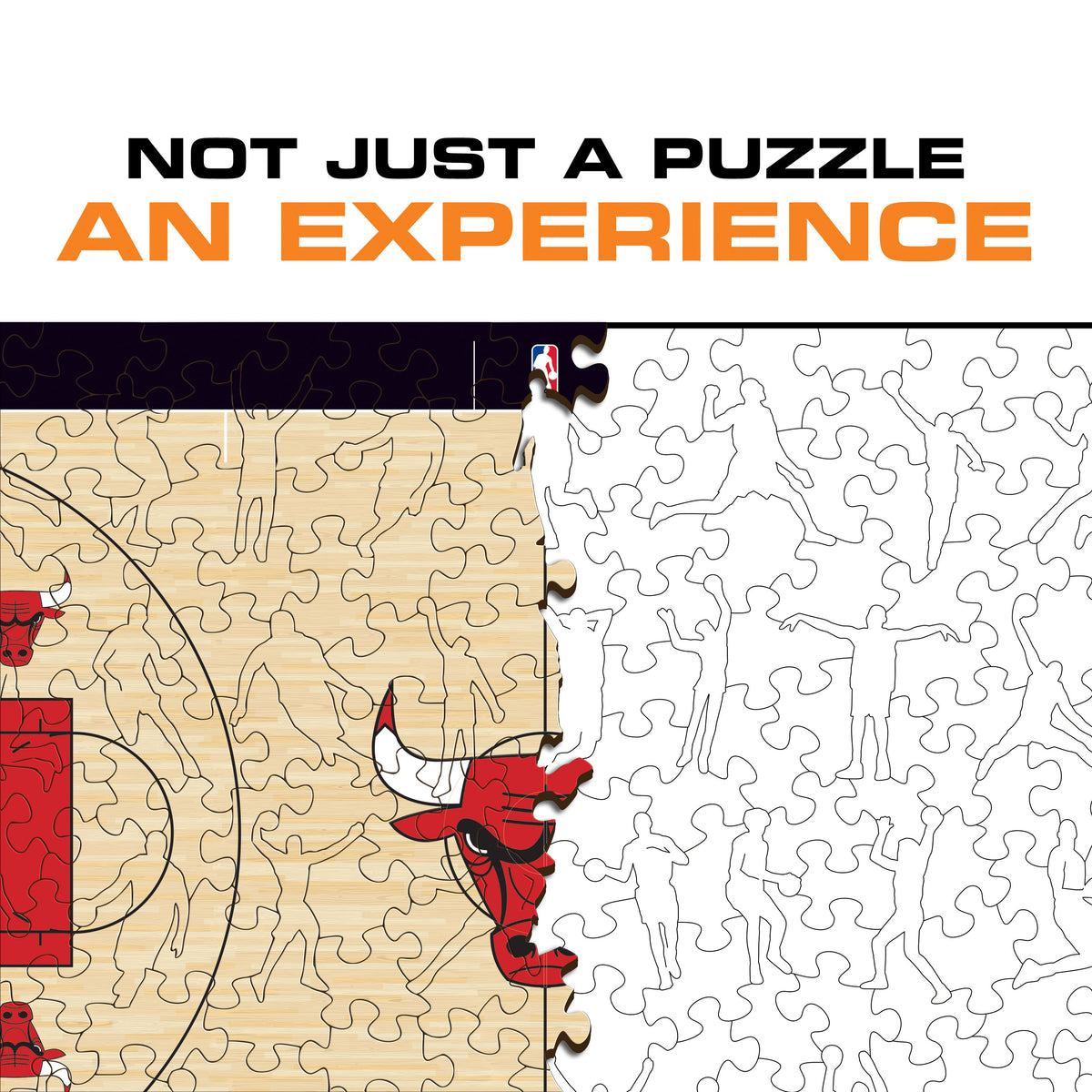 Chicago Bulls™ Court Wooden Puzzle
