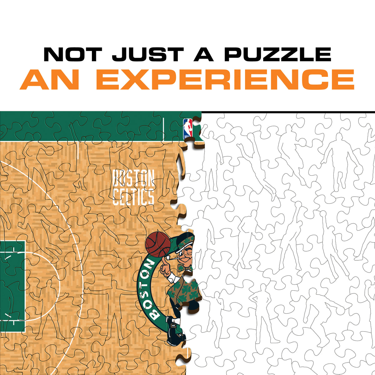 Puzzle de Madeira com o Logótipo dos Boston Celtics™