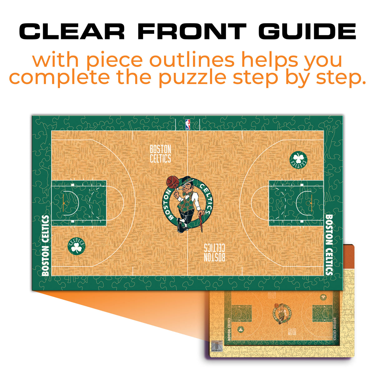 Puzzle de Madeira com o Logótipo dos Boston Celtics™