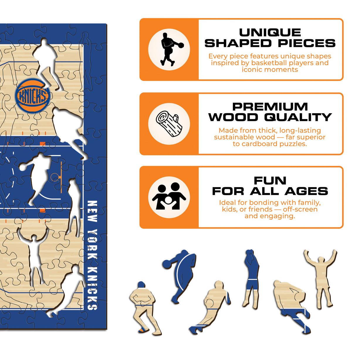 New York Knicks™ Court Wooden Puzzle