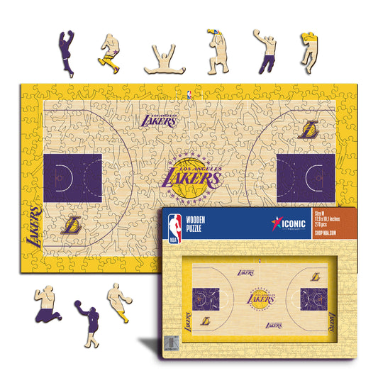 Puzzle de Madeira com o Logótipo dos Los Angeles Lakers™
