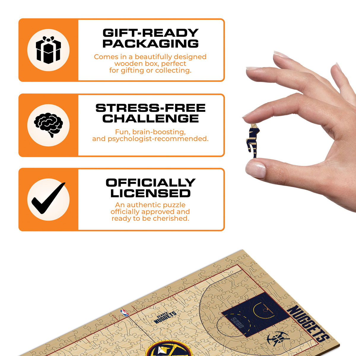Denver Nuggets™ Court Wooden Puzzle