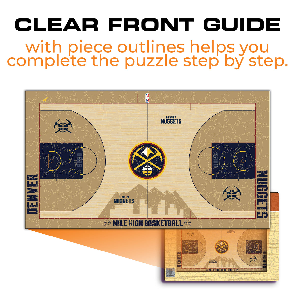 Denver Nuggets™ Court Wooden Puzzle