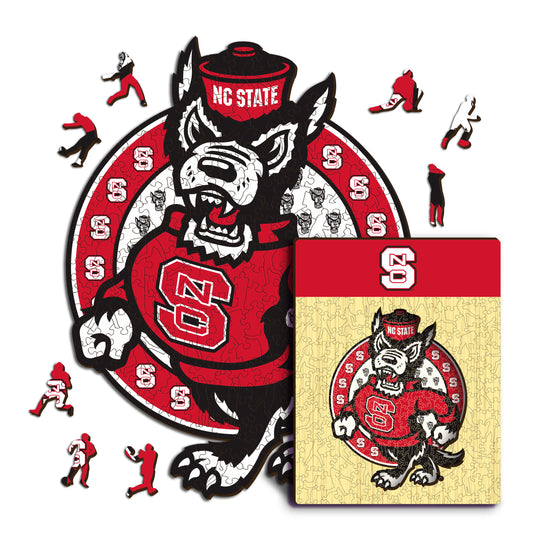 Universidade Estadual da Carolina do Norte - Quebra-cabeça de madeira 