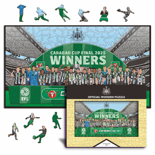ニューカッスル・ユナイテッドFC® 2024/25 チーム「カラバオカップ優勝チーム」 - 木製パズル