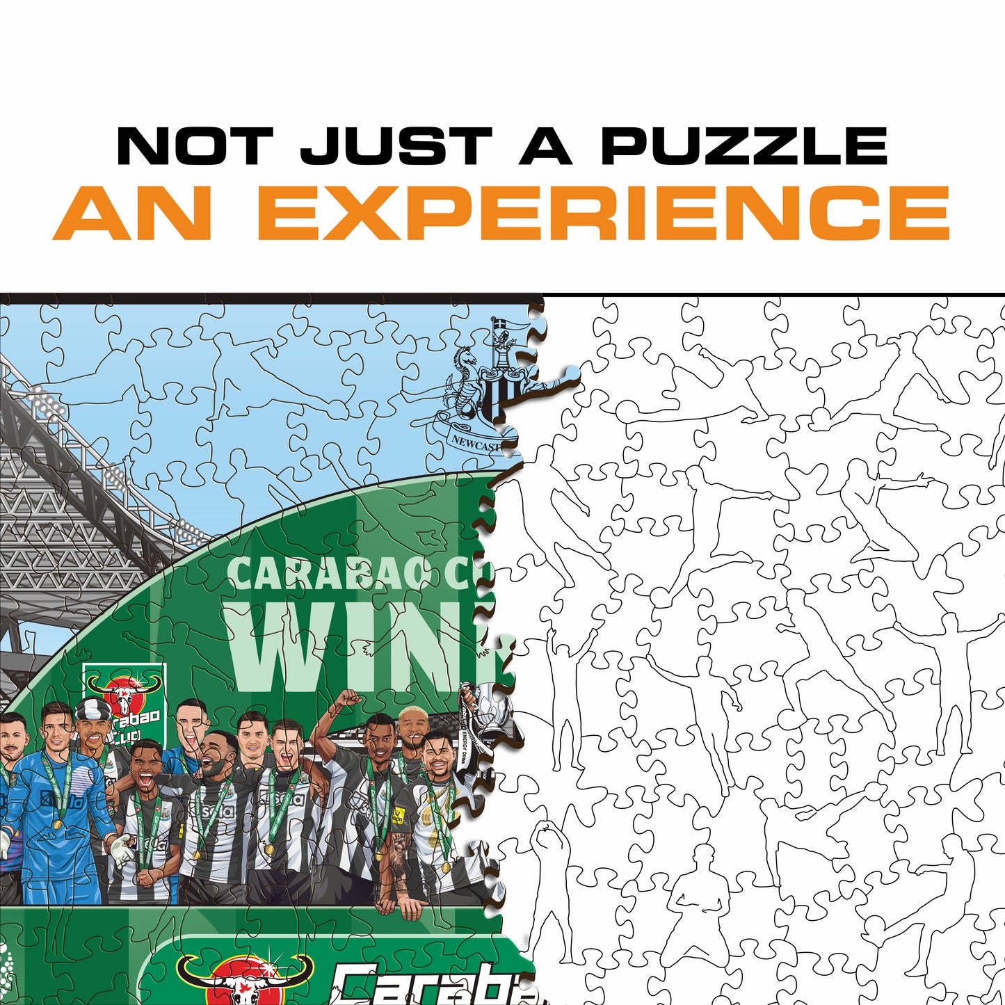 Newcastle United FC® 2024/25 Team "Carabao Cup Winners" - Wooden Puzzle