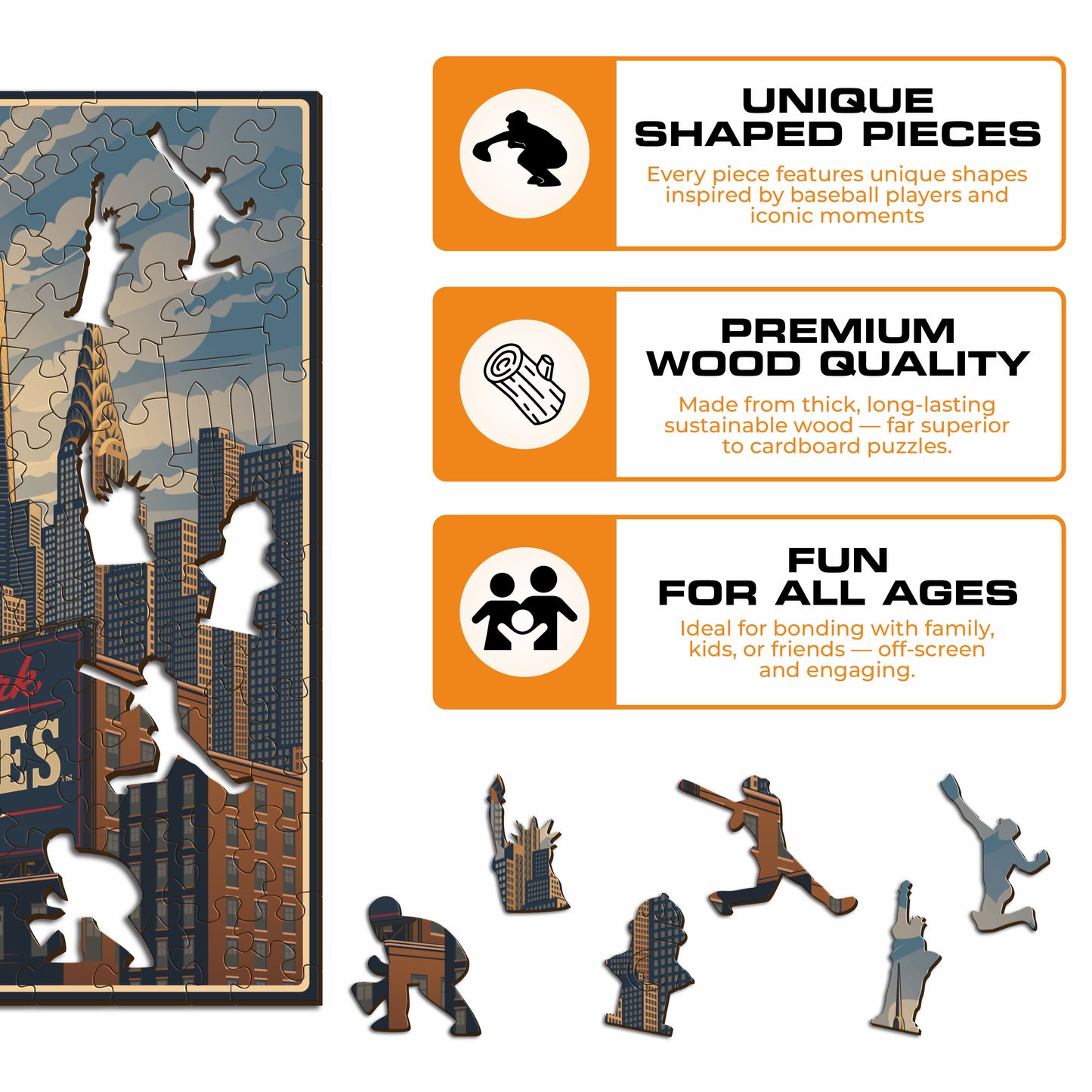 New York Yankees™ Skyline Wooden Puzzle