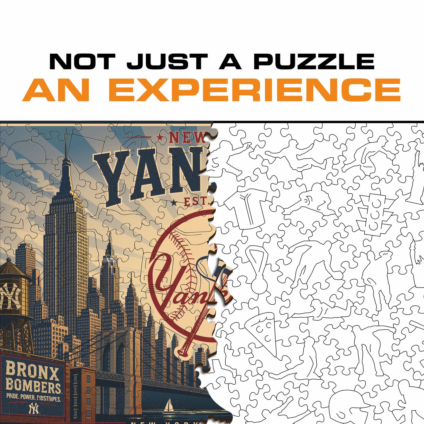 New York Yankees™ Skyline Wooden Puzzle