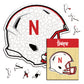 University of Nebraska Helmet - Wooden Puzzle
