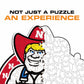Nebraska Cornhuskers Mascot Wooden Puzzle